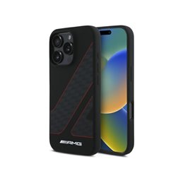 AMG iPhone 16 Pro black hardcase Checkered Flag Pattern MagSafe