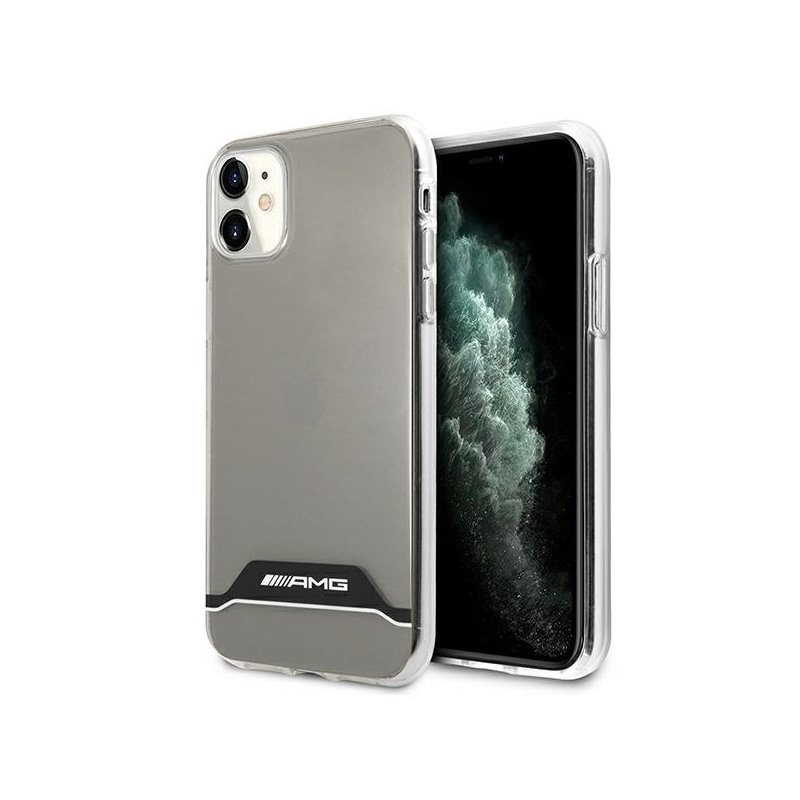 AMG iPhone 11 transparent hardcase Electroplate Black&White