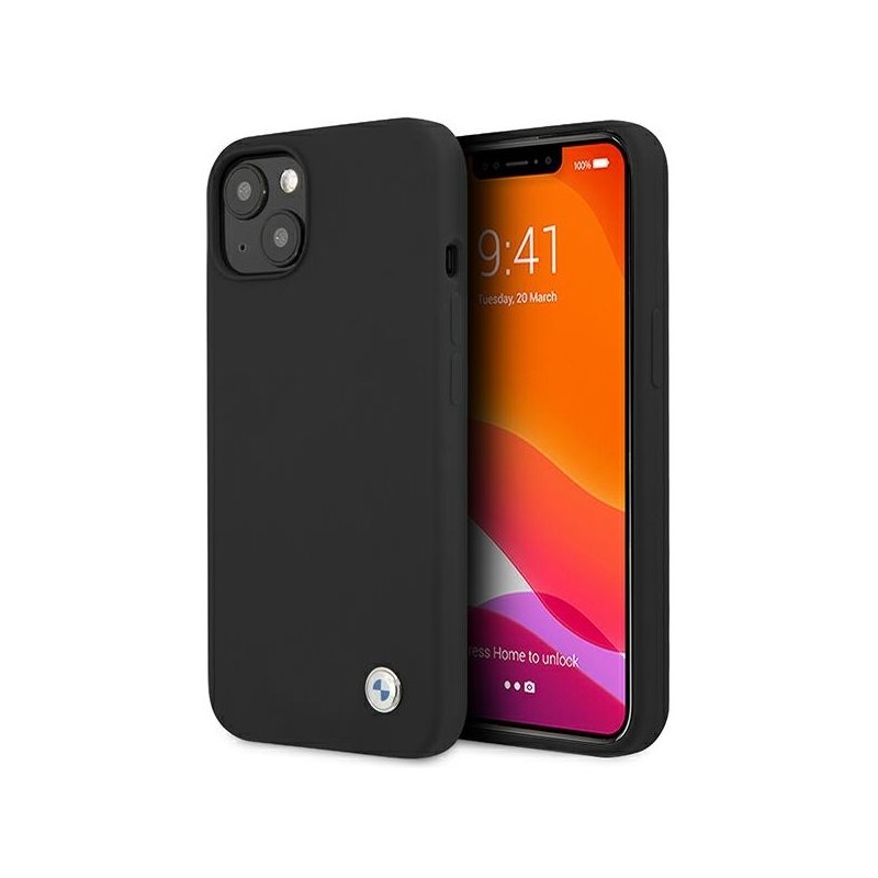BMW iPhone 13 black hardcase Silicone Signature BMW iPhone 13 black hardcase Silicone Signature