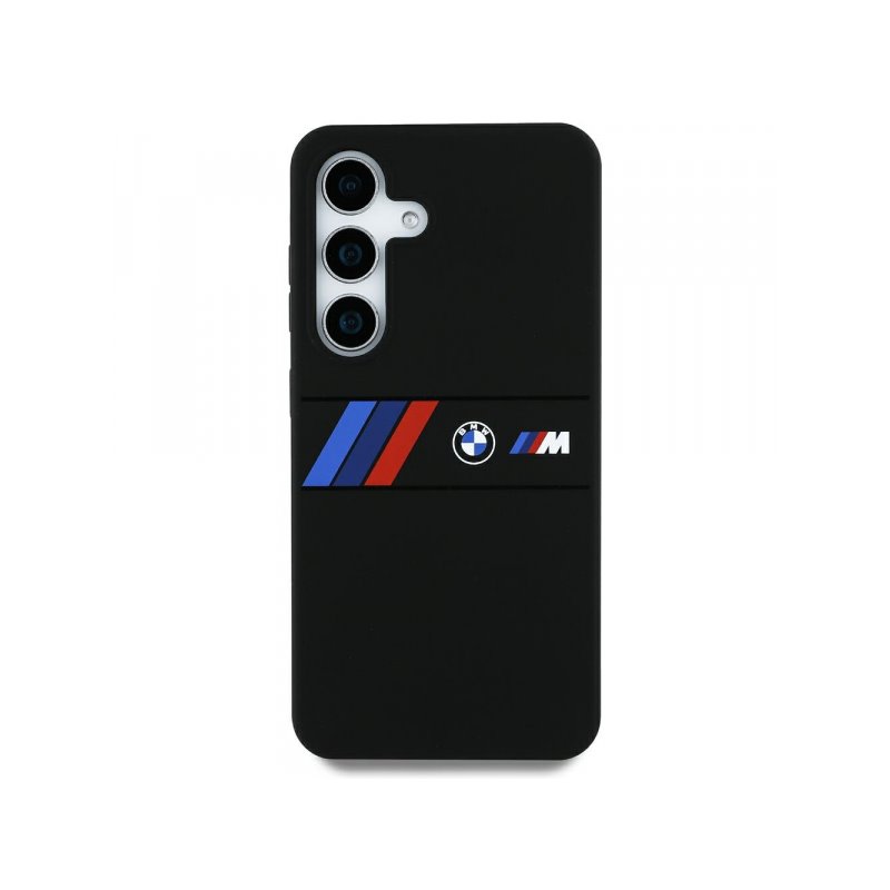 BMW Samsung Galaxy S25 Ultra Silicone Middle Tricolor Stripes MagSafe black