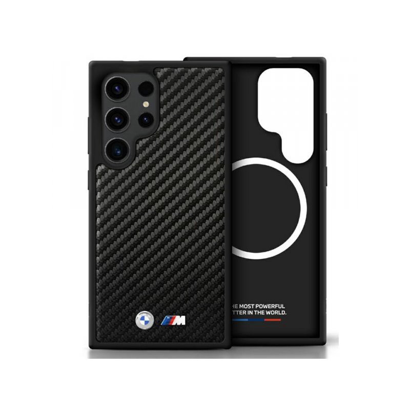 BMW Samsung Galaxy S25 Ultra black Leather Carbon MagSafe Case BMW Samsung Galaxy S25 Ultra black Leather Carbon MagSafe Case