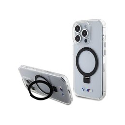 BMW iPhone 15 Pro Max clear hardcase Ring Stand M Collection MagSafe