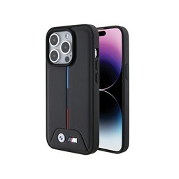 BMW iPhone 15 Pro black hardcase Quilted Tricolor
