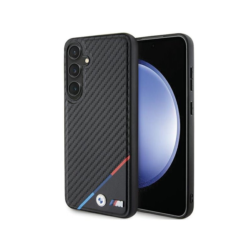 BMW Samsung Galaxy S24 S921 black hardcase Carbon Tricolor Line MagSafe BMW Samsung Galaxy S24 S921 black hardcase Carbon Tricolor Line MagSafe