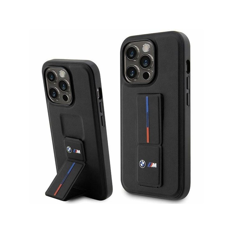 BMW iPhone 14 Pro Max black hardcase Grip Hot Stamp