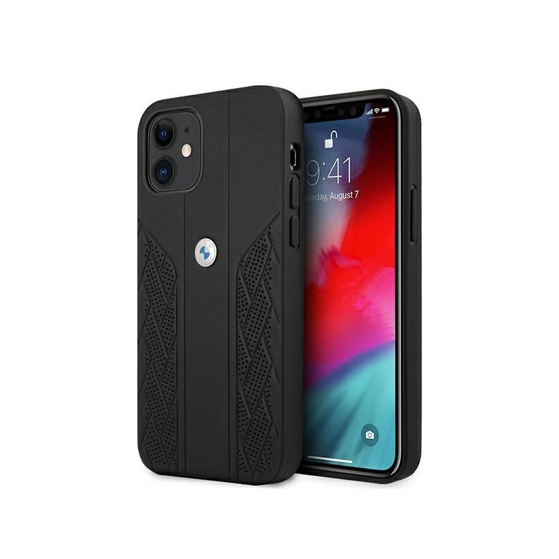 BMW iPhone 12 mini black hardcase Leather Curve Perforate BMW iPhone 12 mini black hardcase Leather Curve Perforate