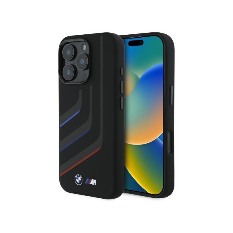 BMW iPhone 16 Pro Max black hardcase Silicone Turning Lines MagSafe BMW iPhone 16 Pro Max black hardcase Silicone Turning Lines MagSafe