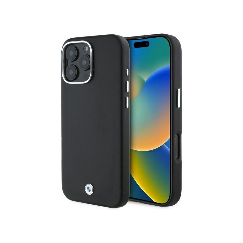 BMW iPhone 16 Pro black hardcase Sign Full Wrapped Metal MagSafe BMW iPhone 16 Pro black hardcase Sign Full Wrapped Metal MagSafe