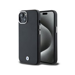 BMW iPhone 14 Plus/15 Plus black Signature Wrapped Metal MagSafe