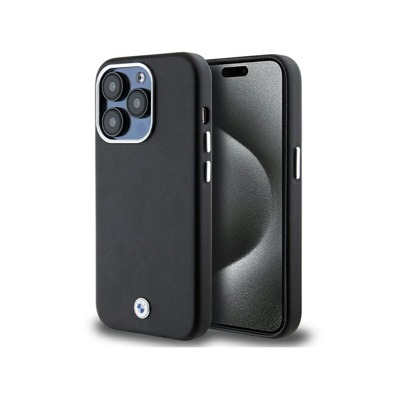 BMW iPhone 14 Pro black Signature Wrapped Metal MagSafe BMW iPhone 14 Pro black Signature Wrapped Metal MagSafe
