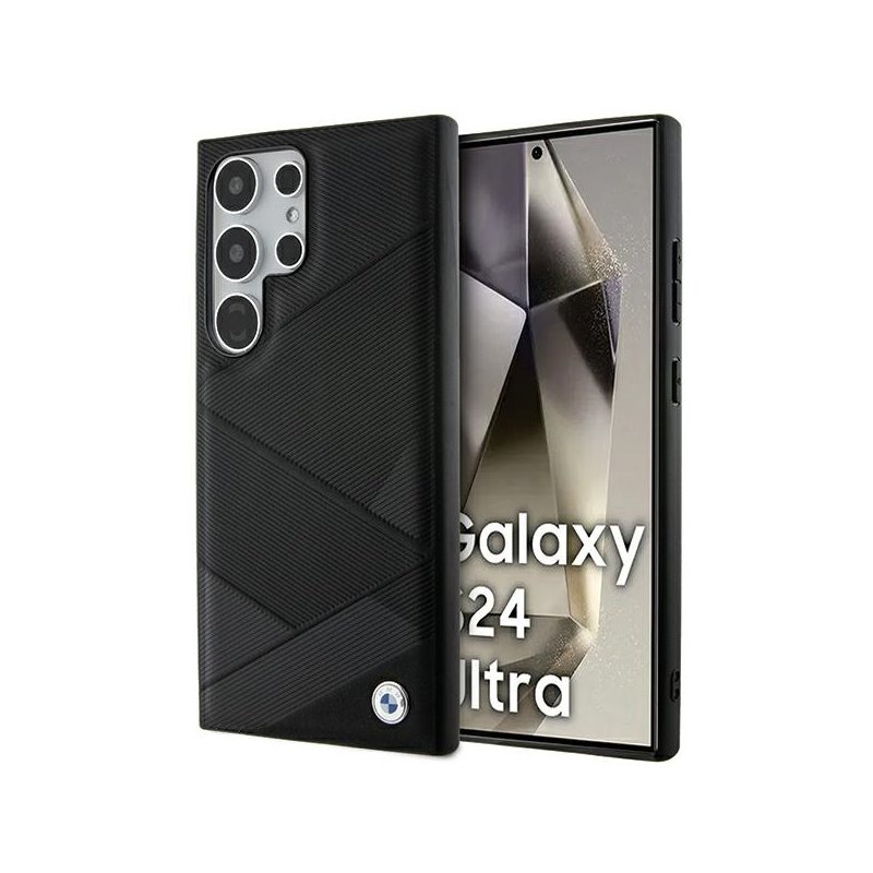 BMW Samsung Galaxy S24 Ultra black hardcase Signature Leather Crossing Line BMW Samsung Galaxy S24 Ultra black hardcase Signature Leather Crossing Line