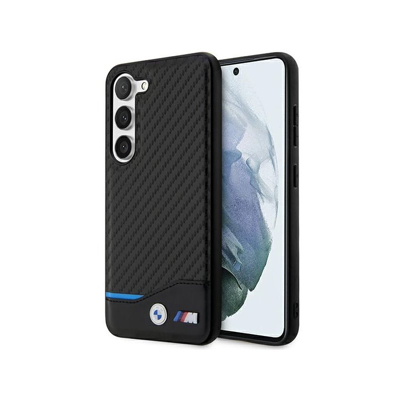 BMW Samsung Galaxy S23+ S916 black Leather Carbon BMW Samsung Galaxy S23+ S916 black Leather Carbon