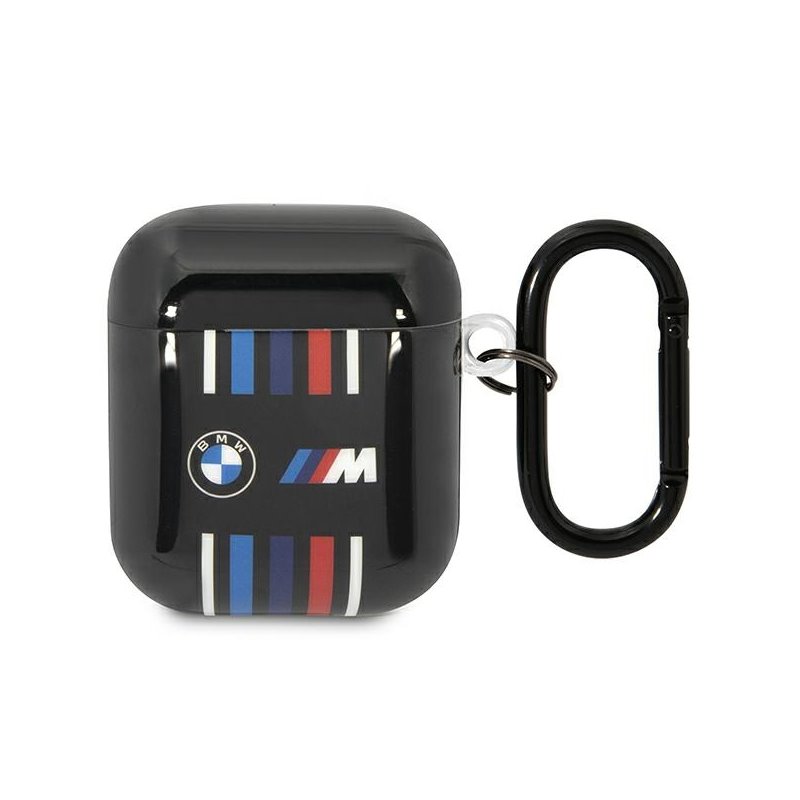 BMW AirPods 1/2 cover black Multiple Colored Lines
