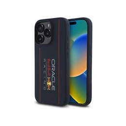 Red Bull iPhone 15 Pro 6.1 hardcase navy Silicone Vertical Logo MagSafe
