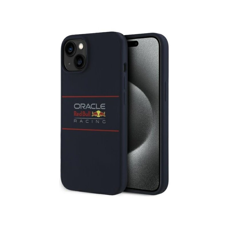 Red Bull iPhone 14 case navy Silicone MagSafe
