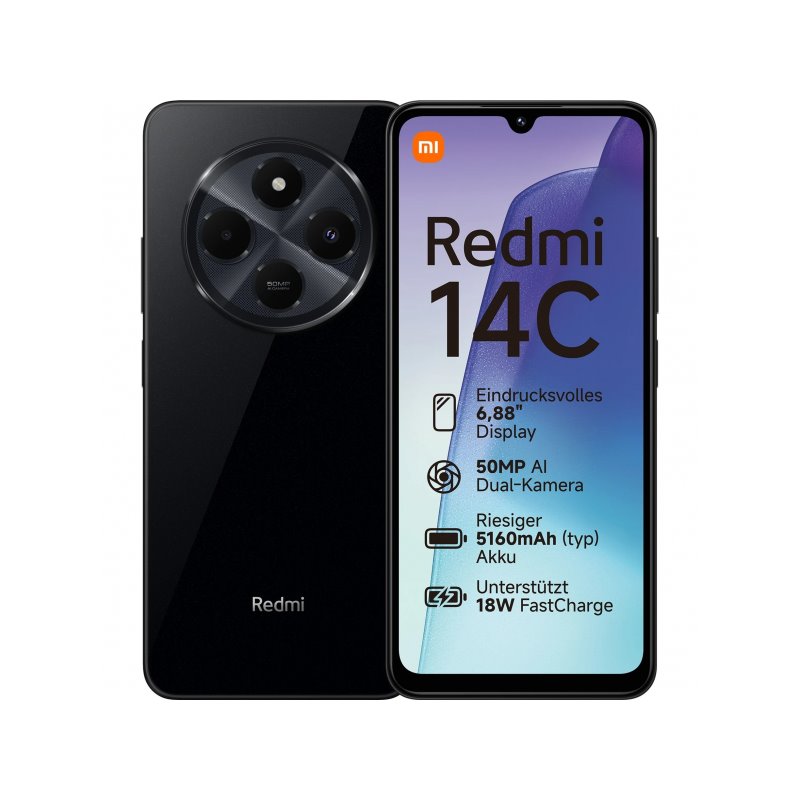 Xiaomi Redmi 14C 256GB 8RAM 4G EU black - MZB0HQJEU Xiaomi Redmi 14C 256GB 8RAM 4G EU black - MZB0HQJEU