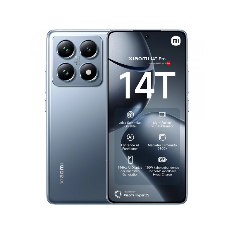 Xiaomi 14T Pro Dual Sim 12+512GB titan blue DE - MZB0HIZEU