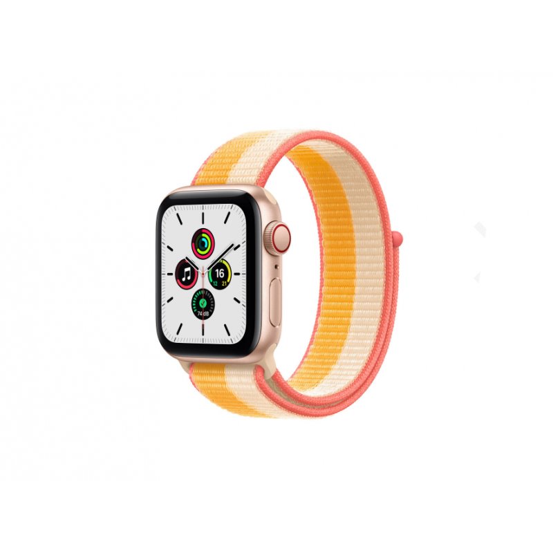 Apple Watch SE Alu 44mm Gold (Indian Yellow/White) LTE iOS MKT23FD/A от buy2say.com!  Препоръчани продукти | Онлайн магазин за е