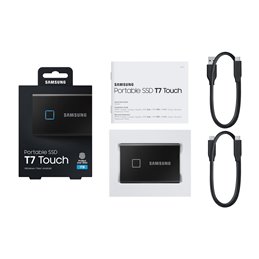 Samsung Portable SSD T7 Touch 1TB Black MU-PC1T0K/WW från buy2say.com! Anbefalede produkter | Elektronik online butik